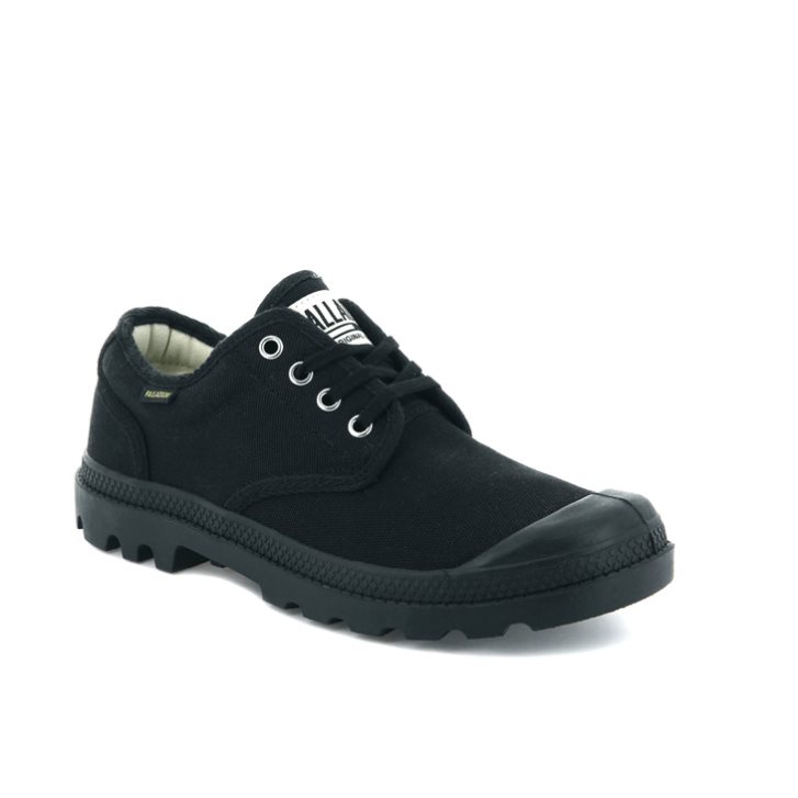 Palladium Pampa OX Originale Men's Oxfords Shoes Black | UK X960-DIR